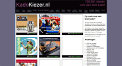 Desktop Screenshot of kadokiezer.nl