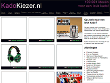 Tablet Screenshot of kadokiezer.nl